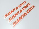 Santa Cruz V10 DH BIKE DECALS AUFKLEBER STICKER HOCHLEISTUNGFOLIE ORANGE GLÄNZEND FOX ORANGE