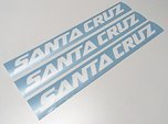Santa Cruz NOMAD V4 BRONSON MEGATOWER HIGHTOWER DECALS HECKLER AUFKLEBER STICKER HOCHLEISTUNGFOLIE WEISS GLÄNZEND