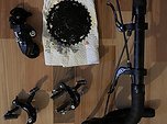 Microshift 1X8 Schalt/Bremshebel mit Schaltwerk, Kassette Lenker