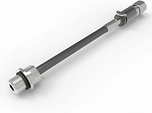 Zeno Q-Connector M9 Gewinde 2 meter Schlauch Schnellverschluss Leitungssatz