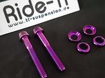 Ti-Suspension TITAN Schrauben FOX TRANSFER Set purple Lila NEU