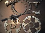 Shimano Deore XT BR-M 8120 + BL-M8100 Scheibenbremse V+H + Bremsscheiben 180mm