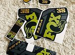 Gabeldecals Fox 38 & Float X2 Yeti Design Aufkleber Satz