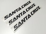 Santa Cruz V10 DH BIKE DECALS AUFKLEBER STICKER HOCHLEISTUNGFOLIE SCHWARZ GLÄNZEND