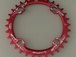 Kettenblatt - 32 Zähne . NEU .Alu ROT