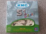 KMC Kette  S1 1/2 x 1/8 Colour weiß 112 Glieder BMX Fixie