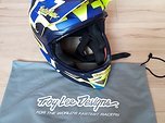 Troy Lee Designs D3 Fullface Downhill Helm Fiberlite Yellow Blue