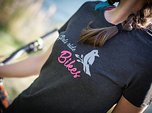 Supersmashdesign Bikeshirt Damen - Girls ride Bikes (L)