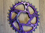 Hope Tech Direct Mount Retainer Kettenblatt Pink Oval 30t