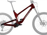 Norco Range Carbon HSP Rahmen 2023 Größe XL - red/silver