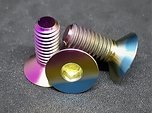 Ti-Suspension TITAN Kettenführungs Schrauben regenbogen M6x15 NEU