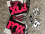 Stickerworkshop Fox 36 Factory 2021 Edition Gabel Aufkleber Satz - Neon Pink/Chrome
