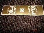 Fox X 2  DÄMPFER DECAL IN GOLD