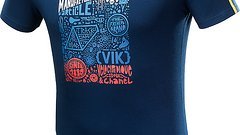 Mavic Brain Freizeit T-Shirt blau Gr. M - Bikeshirt Radtrikot Jersey F
