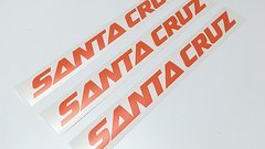 Santa Cruz Bicycles V10 DH BIKE DECALS AUFKLEBER STICKER HOCHLEISTUNGFOLIE ORANGE GLÄNZEND FOX ORANGE