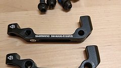 Shimano 2 Stk. XTR SM-MA90-R160P/S Bremsadapter IS2000 auf PM 160mm