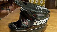 100% Aircraft Carbon Mips Downhill / Enduro Fullface Helm
