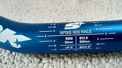 Spank Spike Lenker 30 mm Rise blau