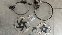 Shimano XT Deore Bremse BR-M8000 kompl. Sättel Hebel Scheiben 180/203