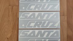 Santa Cruz Bicycles Decals Aufkleber Sticker Silber
