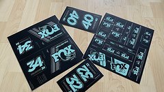 Fox Sticker 2019 Decal Set Heritage Federgabel und Dämpfer Aufkleber Mint