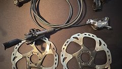 Shimano Deore XT BR-M 8120 + BL-M8100 Scheibenbremse V+H + Bremsscheiben 180mm