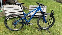 Alutech ICB 2.0 Gr.L blau eloxiert,Sram Code, Helm Cane Creek, RockShox