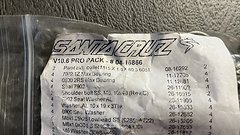 Santa Cruz Bicycles V10 6 Pro Pack - komplett