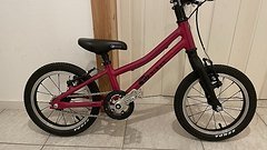 Kubikes 14 Zoll Superlight Kinderfahrrad pink 5,35kg (no Woom, Frog, Puky)