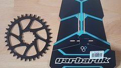 Garbaruk Kettenblatt 34 Sram BB30 0mm offset neu rund schwarz