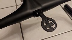 Bontrager XXX Carbon Fahrrad Lenker / Vorbau Einheit mit Computerhalterung