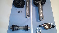 Truvativ Hammerschmidt Getriebe mit Kurbelarmen & Sram X0 Trigger