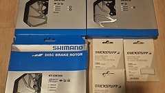 Shimano 3x Bremsscheiben 3 x Beläge z.B. Canyon Spectral ON