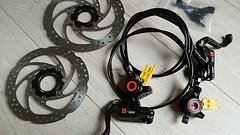 Magura MT8 Scheibenbremsen Set mit Bremsscheiben VR/HR