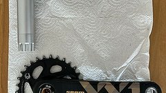 SRAM SRAM SRAM DUB XX1 Kurbelset 170mm schwarz/gold 30T Kettenblatt