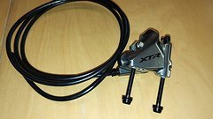 Shimano XTR Bremssattel BR-M9110 mit Leitung ca. 1400mm u. Adapter FM -PM