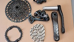 SRAM Komplettgruppe XX1 Kurbel, X01 Schaltwerk + Schifter, GX Kassette