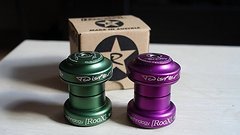 Roox Twister Steuersatz 1 1/8" grün purple lila retro headset ahead MTB DH