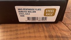 Burgtec MK5 Penthouse Flat Pedals / Pedale black Steel Axl
