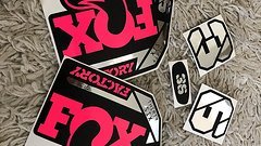 Stickerworkshop Fox 36 Factory 2021 Edition Gabel Aufkleber Satz - Neon Pink/Chrome