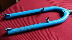 NS Bikes 26" Stahl Starrgabel MTB BMX Cruiser 430mm EBH blau steel starr Gabel