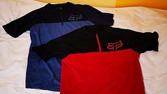 Fox Racing Ranger T-Shirts Set Rot und Blau