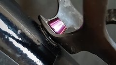 Ti-Suspension Flaschenhalterschrauben TITAN lila M5x15 NEU