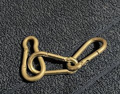 Foto von Ohne Materialkarabiner Karabinerhaken silber Metall 3x