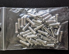 Foto von Ohne Marke 50x Endkappen / Quetschhülsen in silber für den Schaltzug / Bremszug