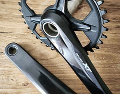 Foto von Shimano XT FC-M 8100 Kurbel 170mm optional inkl. Kettenblatt 36 Zähne