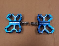 Foto von Maido Pedale blau Flat Pedals 165g Plattformpedale Pedal