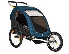 Foto von Burley Kinderanhänger Encore X pacific blau/ schwarz, inkl. Rücklicht