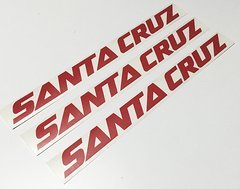 Foto von Santa Cruz Bicycles NOMAD V4 BRONSON MEGATOWER HIGHTOWER HECKLER DECALS AUFKLEBER STICKER HOCHLEISTUNGFOLIE DUNKELROT GLÄNZEND LYRIK ROT