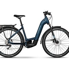 Haibike Trekking 8 Low Gloss Blue Silver - Größe 46 – SONDERPREIS